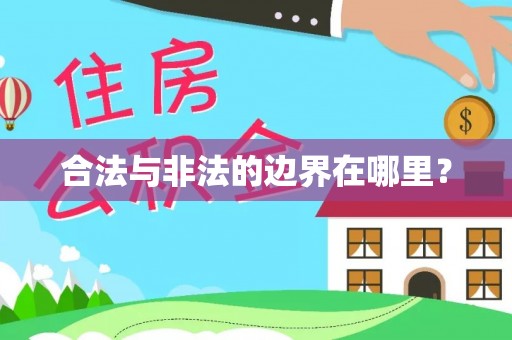 成华合法与非法的边界在哪里？