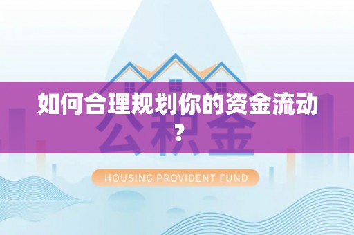 成华如何合理规划你的资金流动？