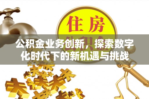 成华公积金业务创新，探索数字化时代下的新机遇与挑战