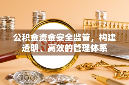 成华公积金资金安全监管，构建透明、高效的管理体系