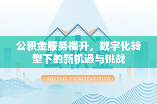成华公积金服务提升，数字化转型下的新机遇与挑战