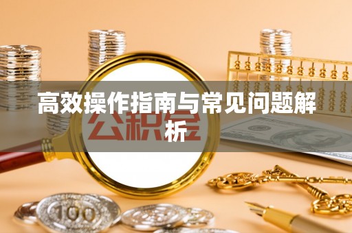 成华高效操作指南与常见问题解析