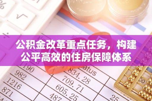 成华公积金改革重点任务，构建公平高效的住房保障体系
