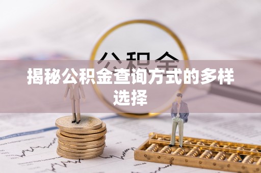 成华揭秘公积金查询方式的多样选择