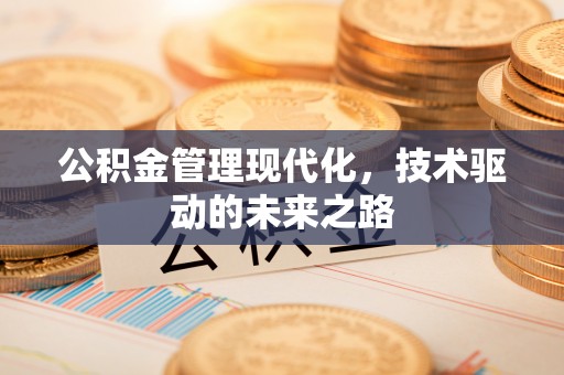 成华公积金管理现代化，技术驱动的未来之路
